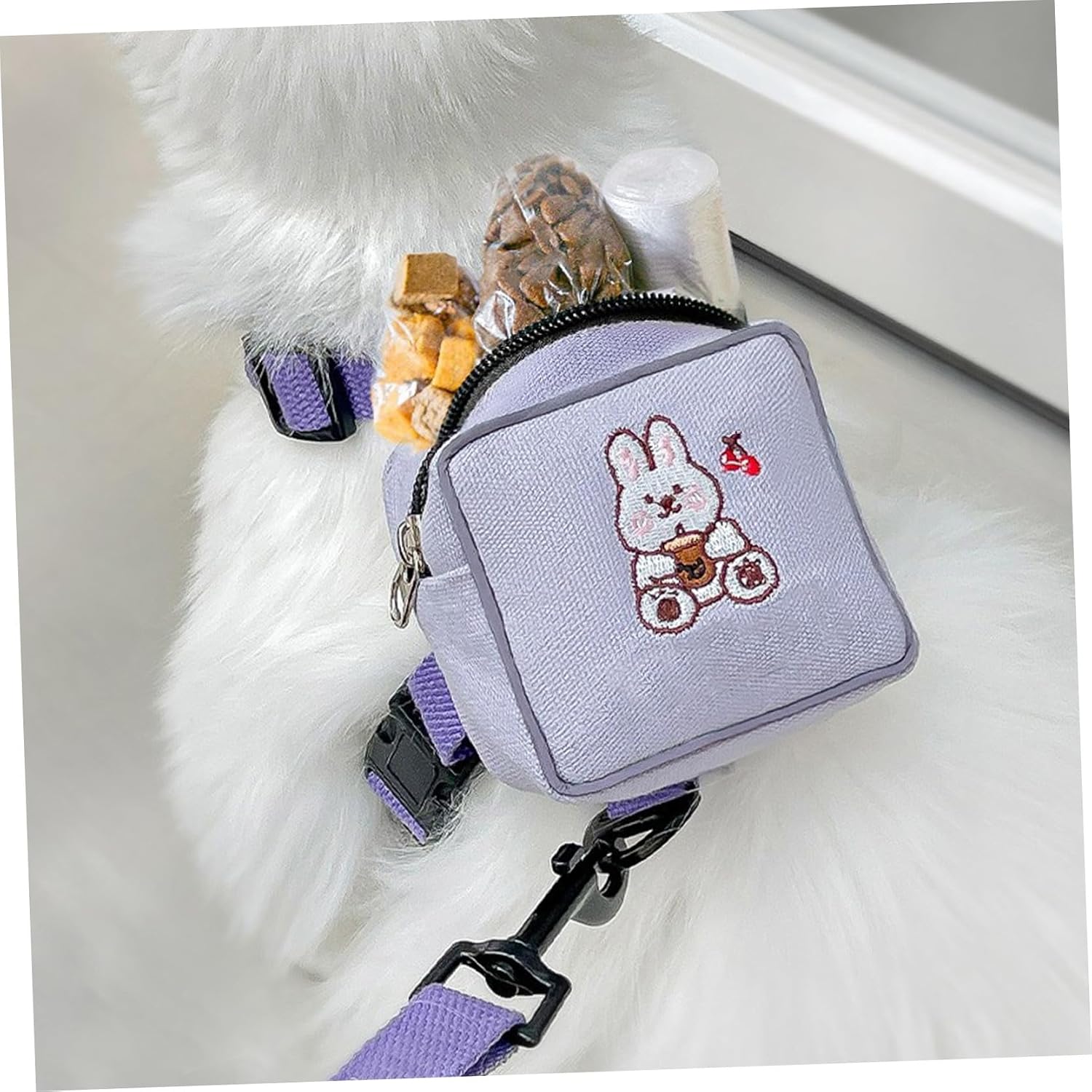 Milisten Portable Cat Leash Vest Harness with Small Backpack for Kittens and Small Dogs S Tear Resistant One Hand Operation for Outdoor Walking and Safety