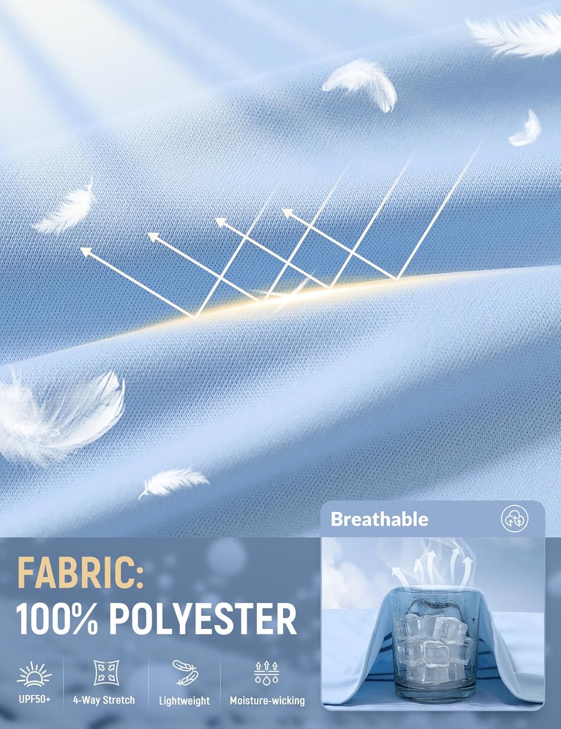 baleaf Women's Short Sleeve Sun Protection Shirts Moisture Wicking Quick Dry Workout Top for Hiking Running UPF 50+ - Image 6