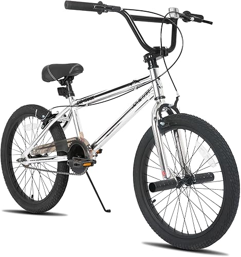 JOYSTAR Gemsbok - Bicicleta BMX de 20 pulgadas para niños y niñas de 7 a 12 años, bicicletas de 20 pulgadas para ciclistas de nivel principiante,