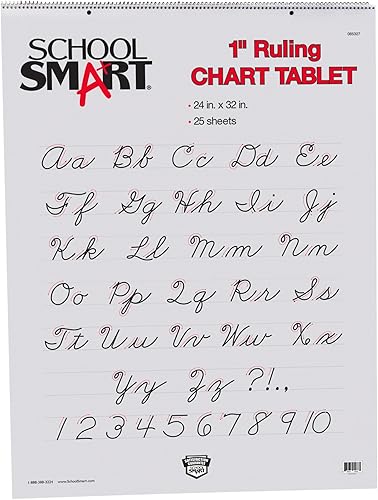 Miniatura 9 de School Smart Skip-A-Line - Tableta de 1 1  2 pulgadas con medida de regla - 24 x 32 pulgadas, tabla con 25 hojas