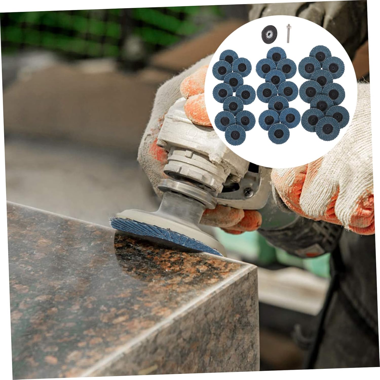 Assorted Grinding Discs for Angle Grinder Flap Sanding Wheels Heat-Resistant Coating for Surface Treatment Polishing and Deburring