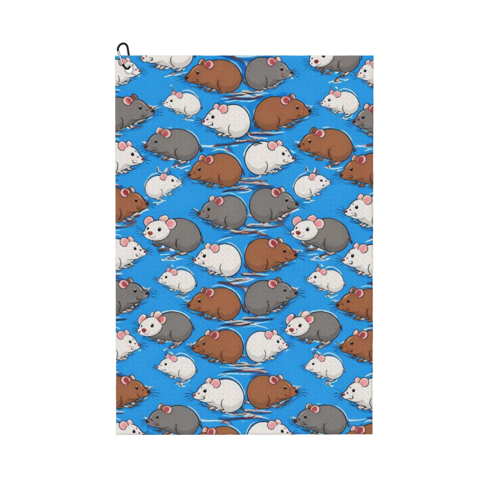 BSDFGSDD Cute Rats Blue Golf Towel 24 x 16 inches