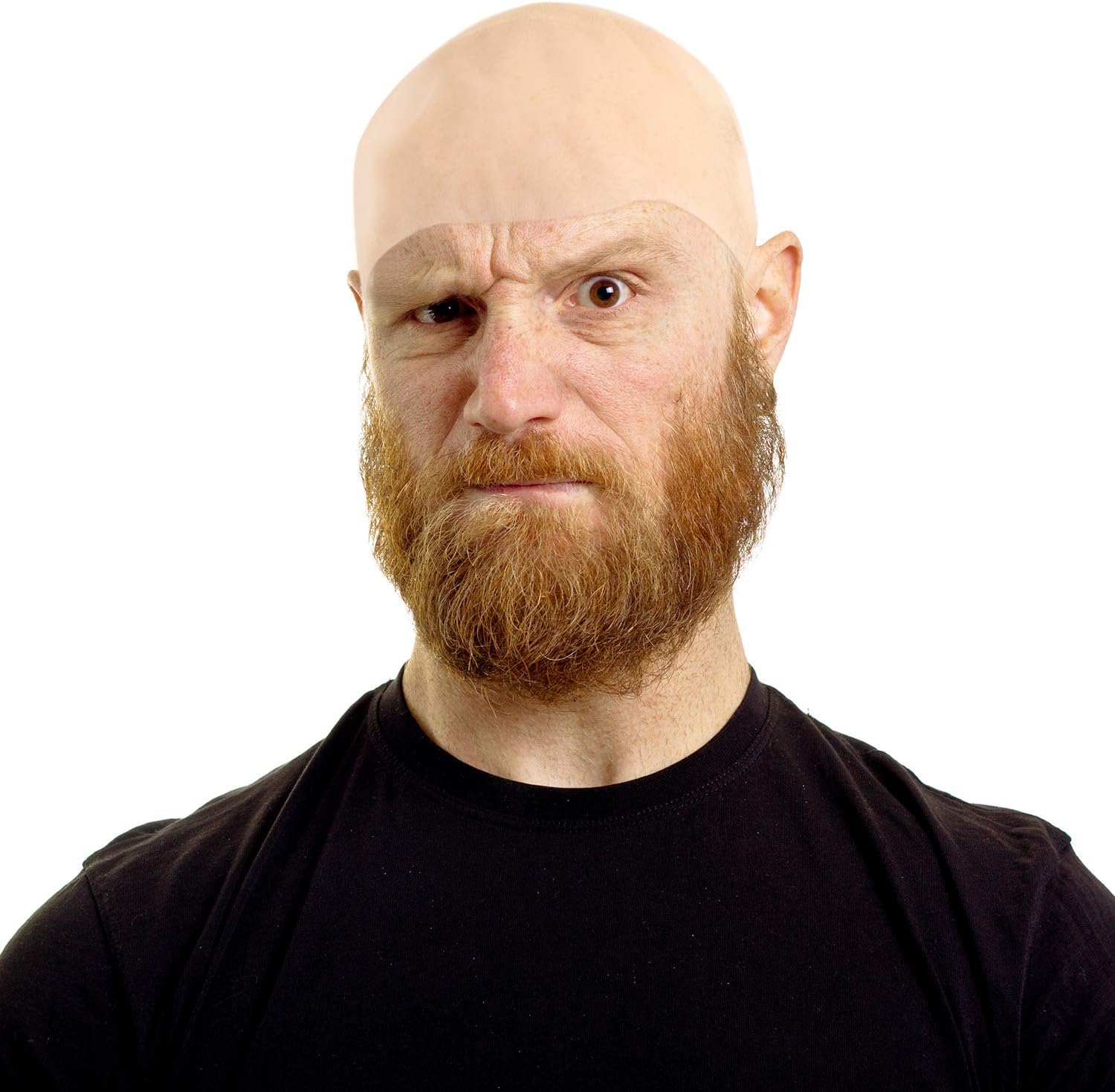 WILLBOND 2 Pieces Bald Caps Halloween Latex Makeup Bald Head Wig Cap 2 Sizes Fake Costume Accessory for Kids Adults Men Women