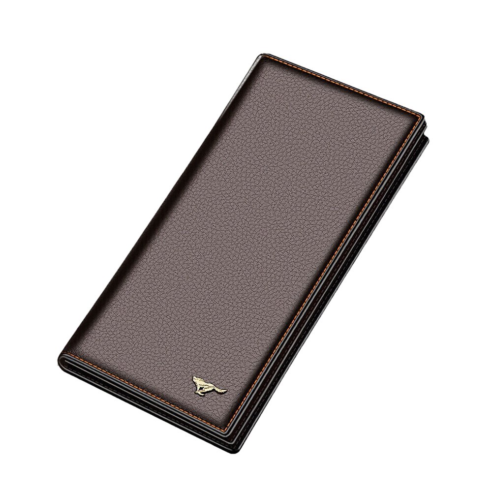 Amazon.co.jp: SEPTWOLVESメンズファッションLook本革二つ折り長財布