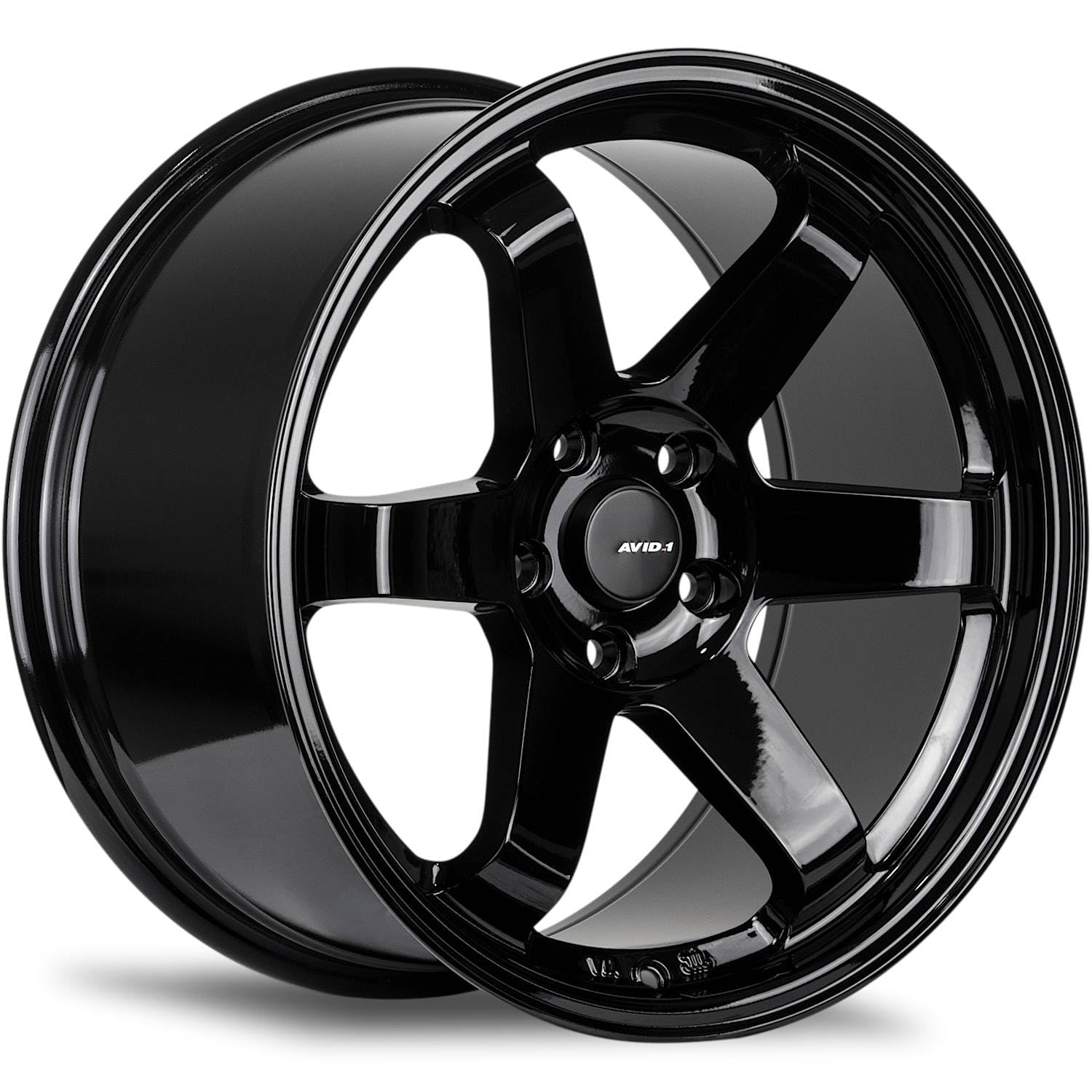 18x8.5 Gloss Black Wheel AVID1 AV6 5x112 35