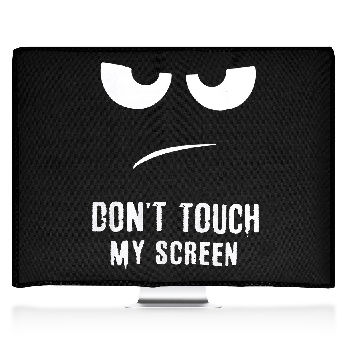 Copri Monitor Antipolvere 31-32" - Custodia Protettiva Con Design 'Don't Touch My Screen' - Foto 9
