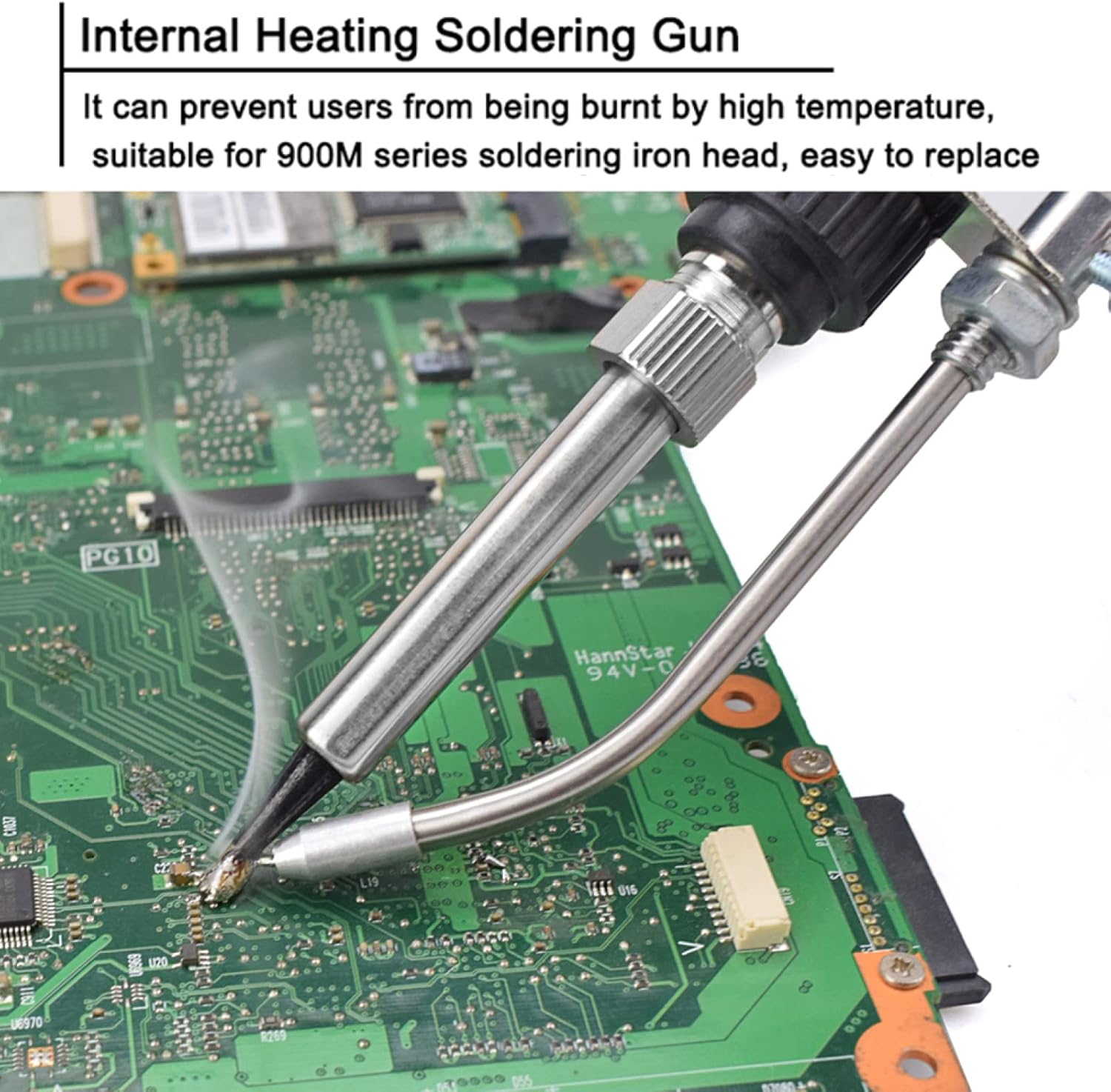 60W Soldering Gun Rechargeable Station, Soldering Iron Kit 5-in-1 Automatic Solder Gun Kit, with Desoldering Pump, Tweezers, with On/Off Switch, for Jewelry, Home DIY, Circuit Board Repair