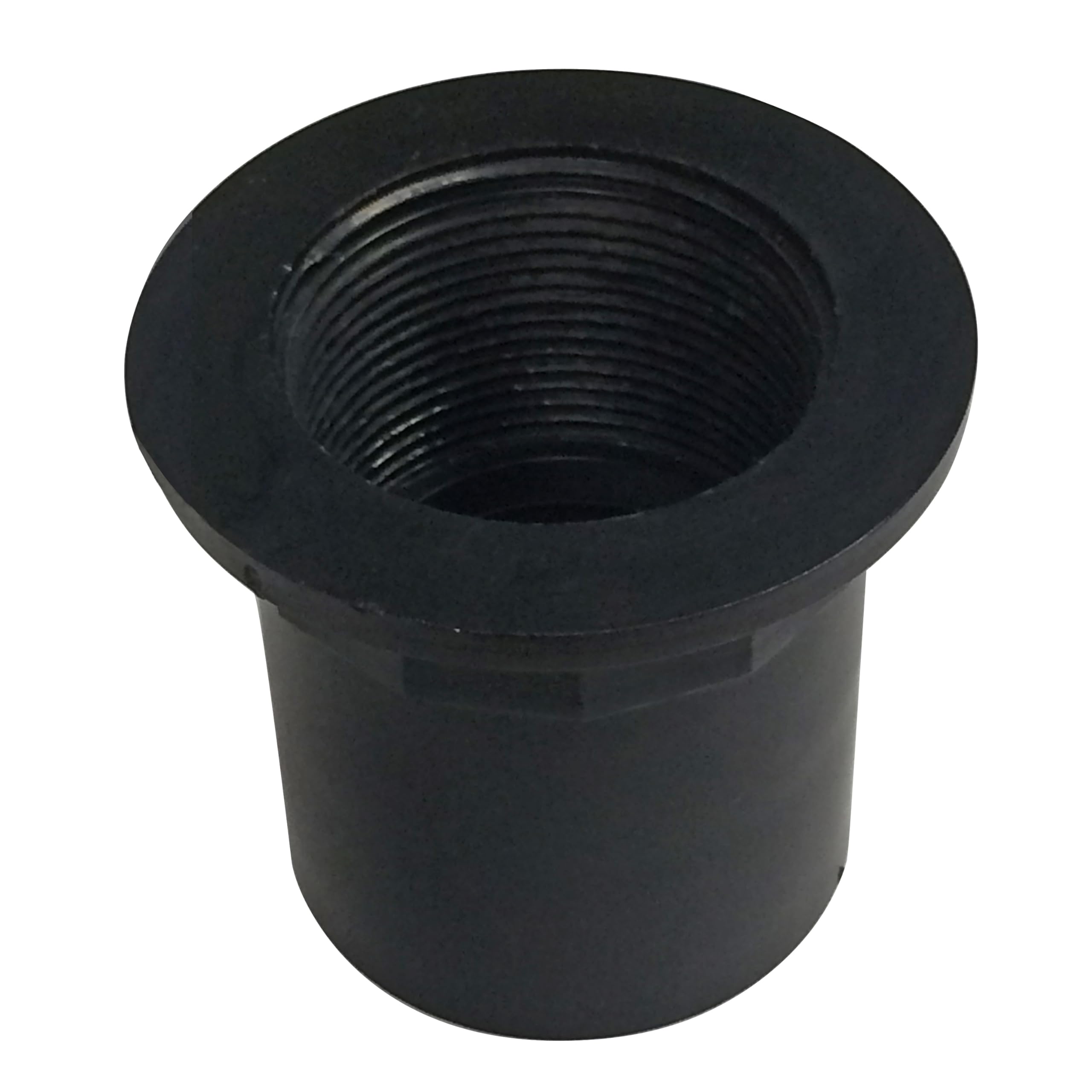 Westbrass 442A-2 Adaptador de drenaje de bañera recta de 1-1/2 pulgadas con entrada deslizante, Sch 40 ABS negro (paquete de 2)