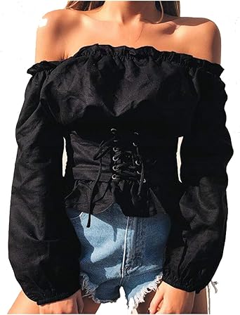 camisa con corset