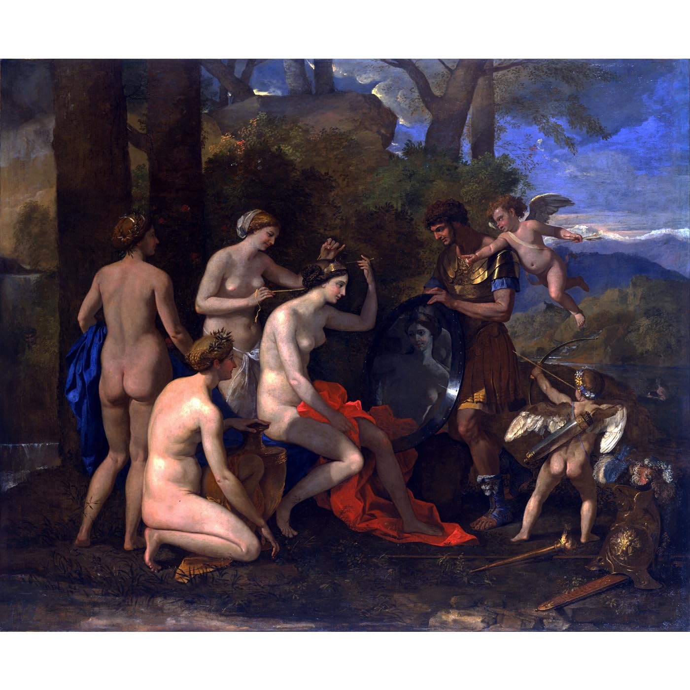 Nicolas Poussin Mars et Vénus impression giclée grand format - 2