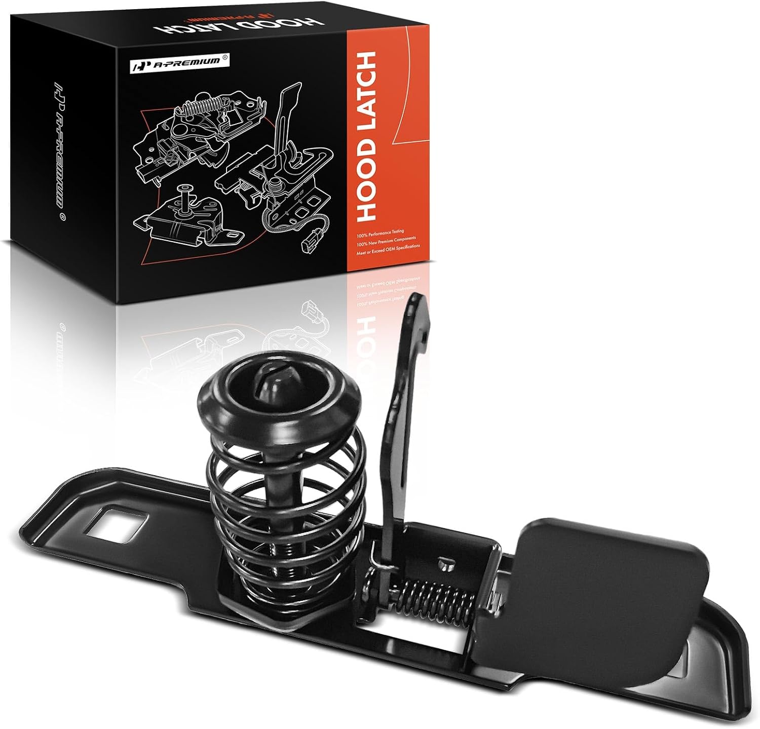 A-Premium Hood Latch Lock Compatible with Chevrolet Chevy S10 1982-1993, S10 Blazer 1983-1994 & GMC S15 1982-1990, S15 Jimmy 1983-1991, Sonoma 1991-1993, Jimmy 1992-1994 & Oldsmobile Bravada 1991-1994
