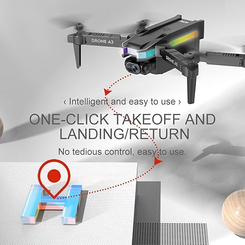 Miniatura 7 de Fufafayo Drone con Daul 4K HD FPV Cámara Mini Drone para adultos Pequeño Drone Control Remoto Juguetes Regalos para Niños Niñas Con Altitud Mantener