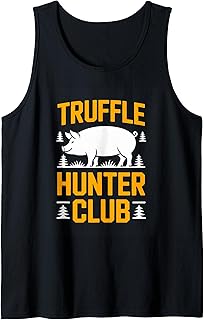Truffle Hunter Club Funny Pig Foraging Mushrooms Tank Top