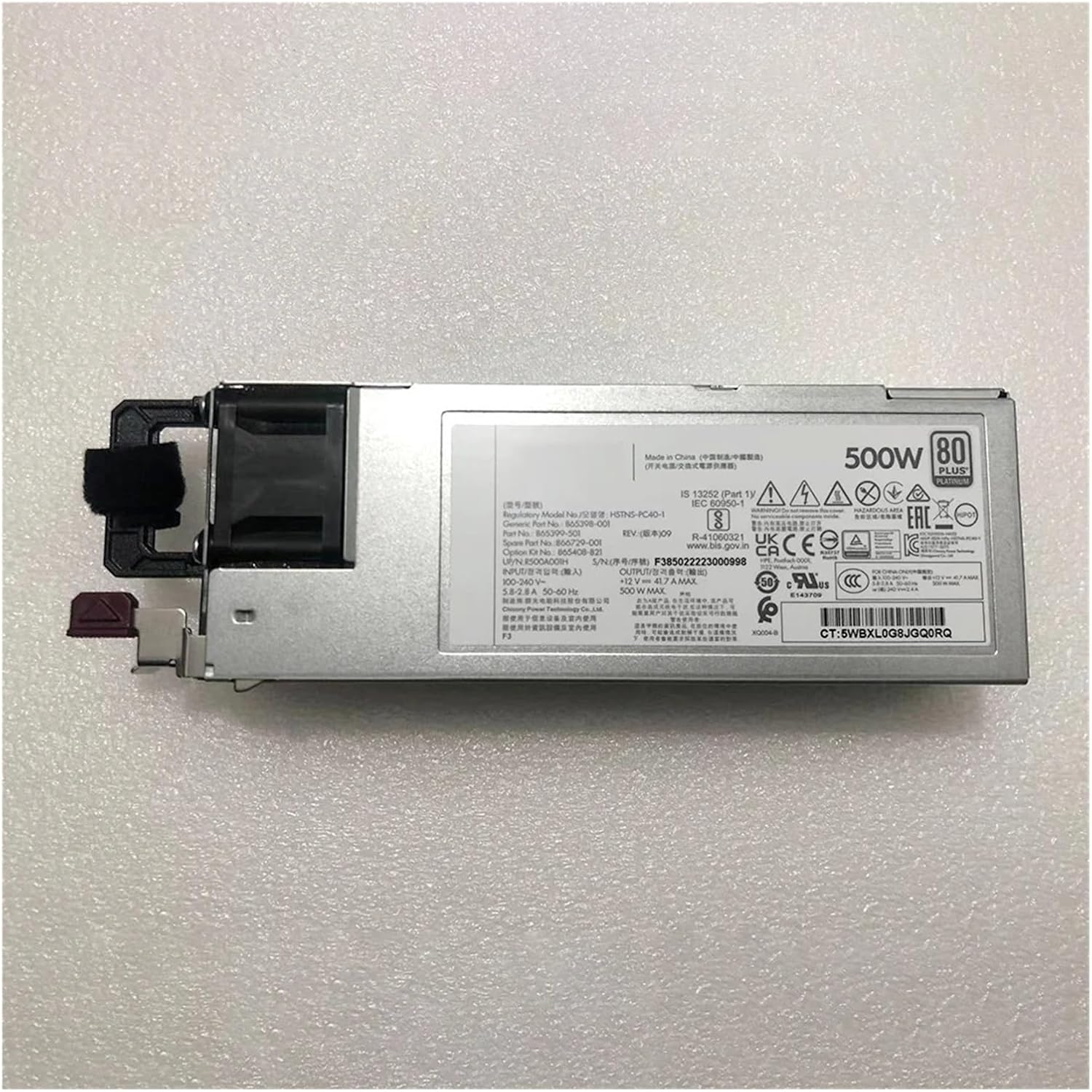 500W Power Supply 865408-B21 865398-001 866729-001