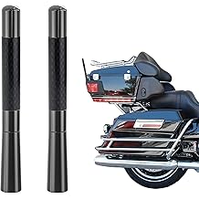 Short Motorcycle Antenna for Harley Davidson 1989-2025 Touring Street Glide/Road Glide/Electra Glide/Ultra Classic | Enhanced AM/FM Signal Reception 2-Pack 4.7 inch