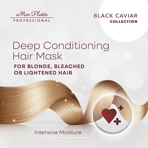 Miniatura 10 de Mon Platin HY Loren Blonde Highlights Mascarilla con ácido hialurónico, 16.9fl oz Premium Rubia Hair Mask para neutralizar tonos amarillos y