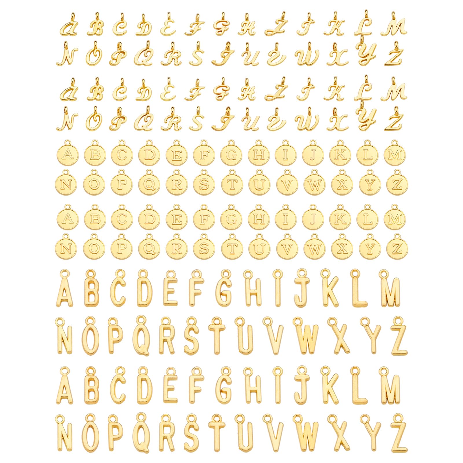 Mikovivi 26pcs Breloques Lettres L'Alphabet Bulles A à Z