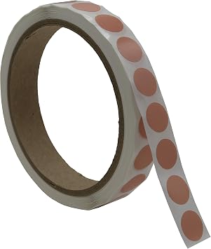 Labels 1/2 Inch Round Permanent Color-Code Dot Stickers, 1000 Sticker per Roll Apricot
