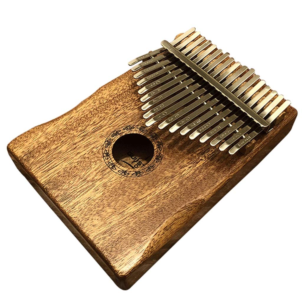 LMJ Kalimba Full Board Thumb Piano 17 Keys with Protective Box Marimba Musical Instrument with Tuning Hammer and Study Instruction Marimba (Color : Mahogany)