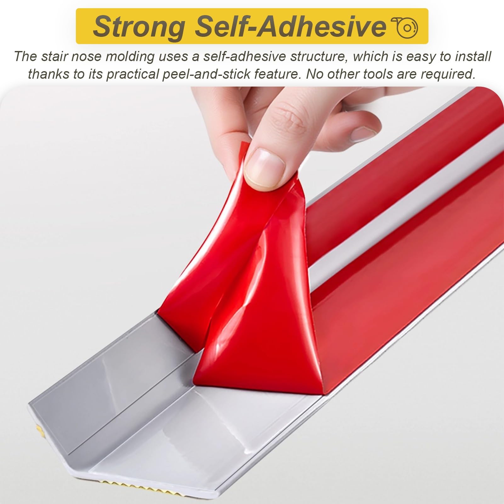 Perfil de Transición para Suelo Protector de Borde de Escalera de Goma Autoadhesivo, Antideslizante, Impermeable, Cinta Protectora para Escalones de Interior y Exterior(Green,W10cm H4cm L8m)