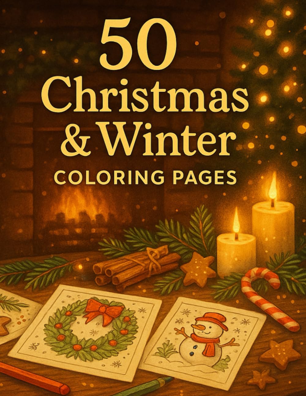 50 Cozy Christmas & Winter Coloring: Magical Holiday Scenes for Relaxation, Joy & Creativity (Cozy Christmas Coloring Collection)