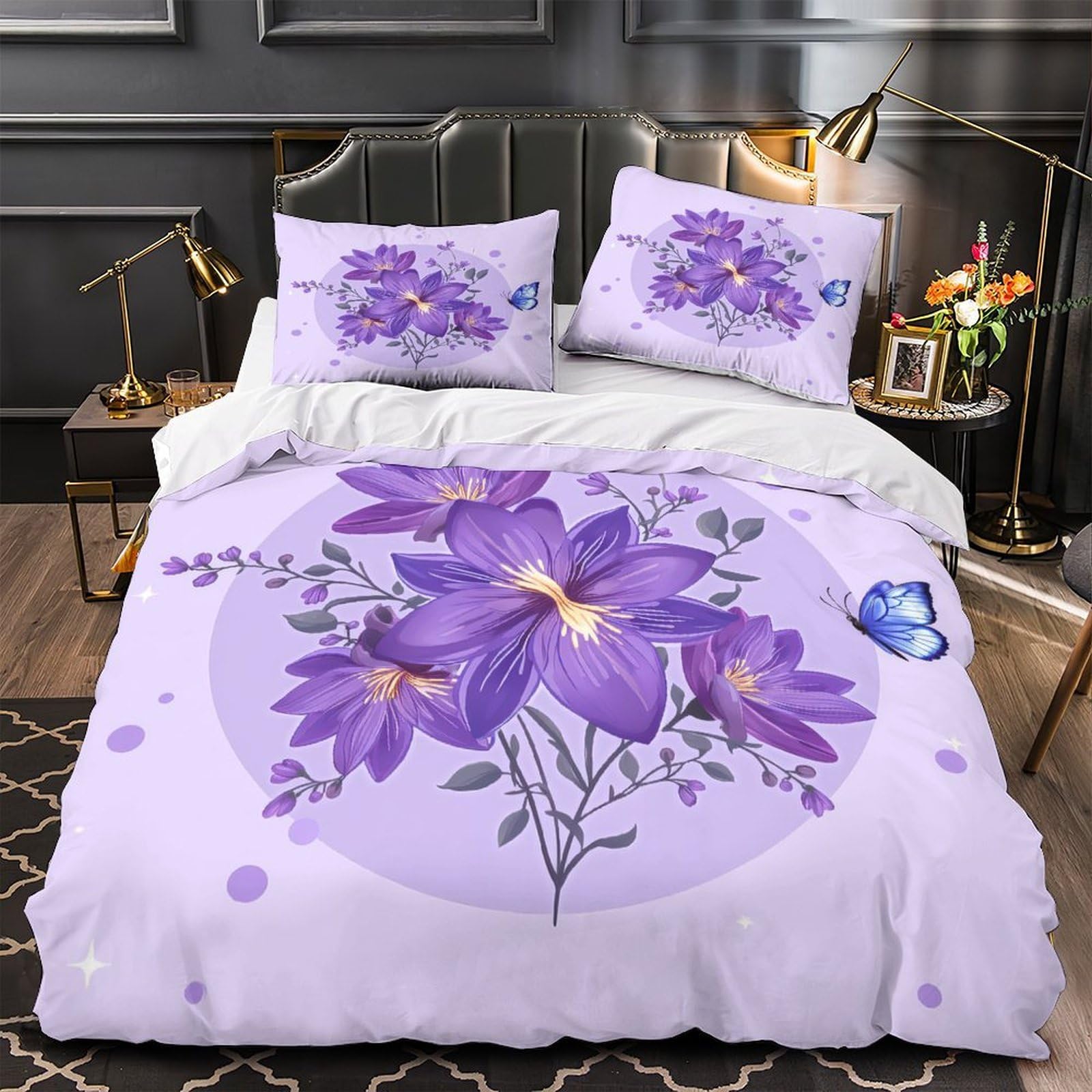 Housse de couette microfibre résistante effet 3D abstrait pour un sommeil réparateur chic