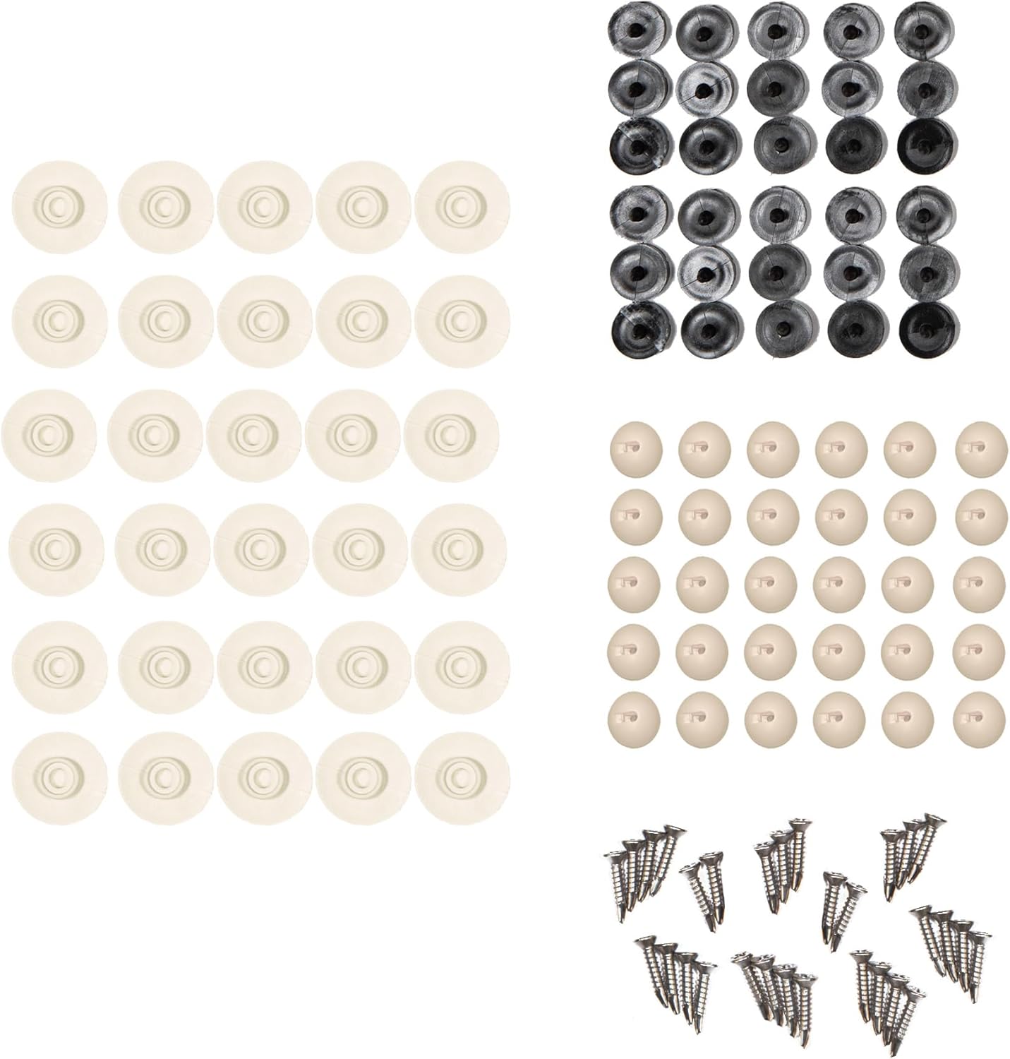 EZ Snap No-Drill Snap Fasteners Kit - Snap Kit for Exterior Shades, RV Skirting, and Boat Tops, Adhesive Studs, Caps, and Pins - DIY Professional Results with No Specialized Tools - 30pc Black Set