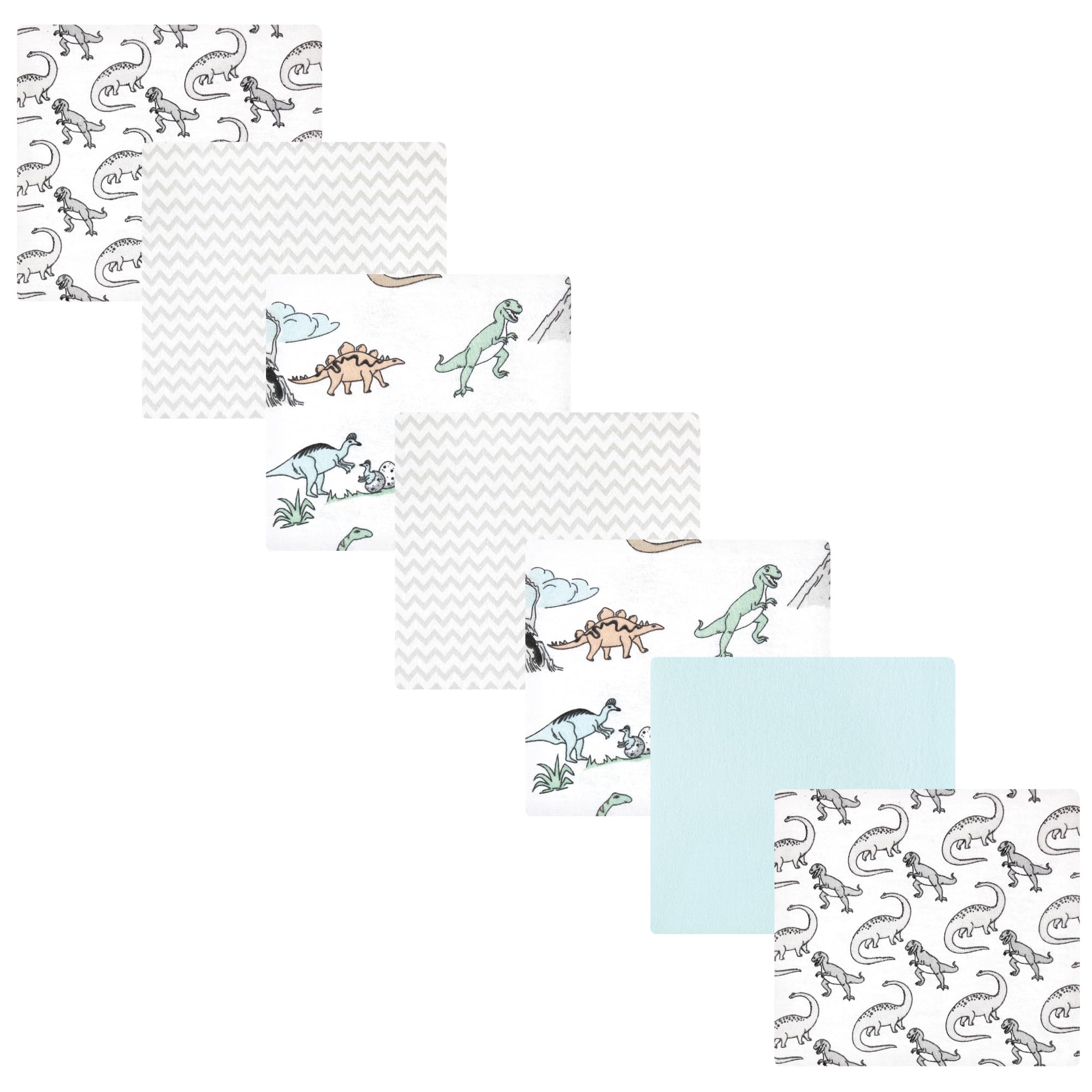 Luvable Friends Little Treasure Flannel Receiving Blankets 7pk