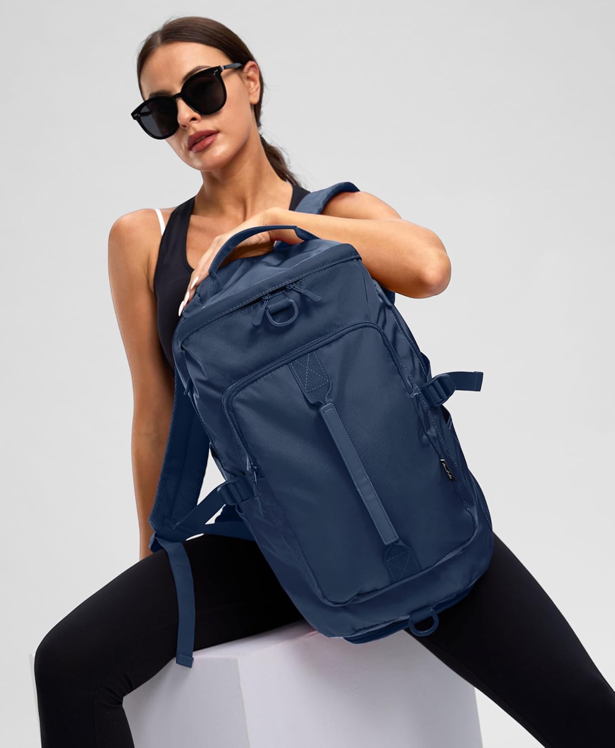 Gym Bag for Women with Shoe Compartment and Wet Pocket Convertible Gym Backpack workout Duffel Bag Multiple Pockets 30L - Image 2