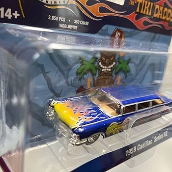 Amazon | M2 Machines 1:64 Auto-Stretch 1959 Cadillac 62 Tiki Daddy