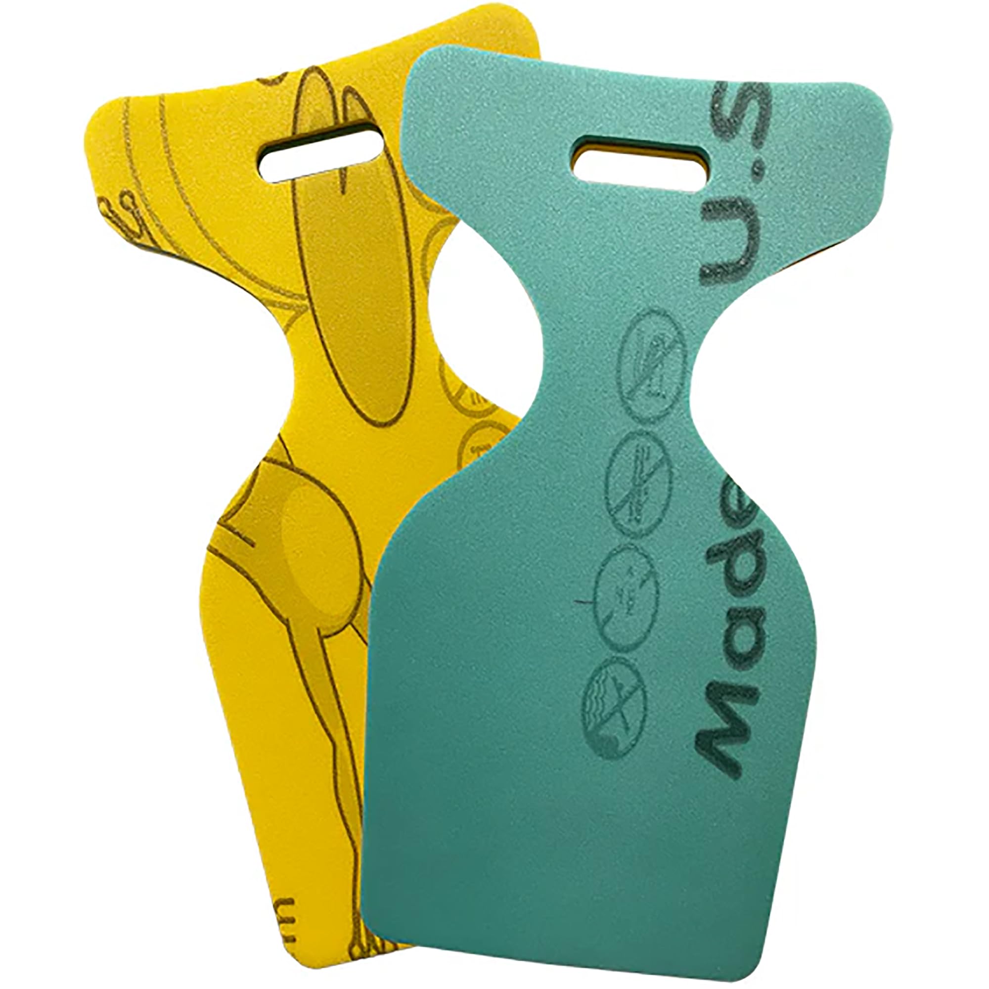 Aqua Lily Pad Floating Water Saddle Float Seats, Foam Saddle Seats for Adults, Pool and Lake Floats, Supports Up to 180 Lb Capacity, Set of 2