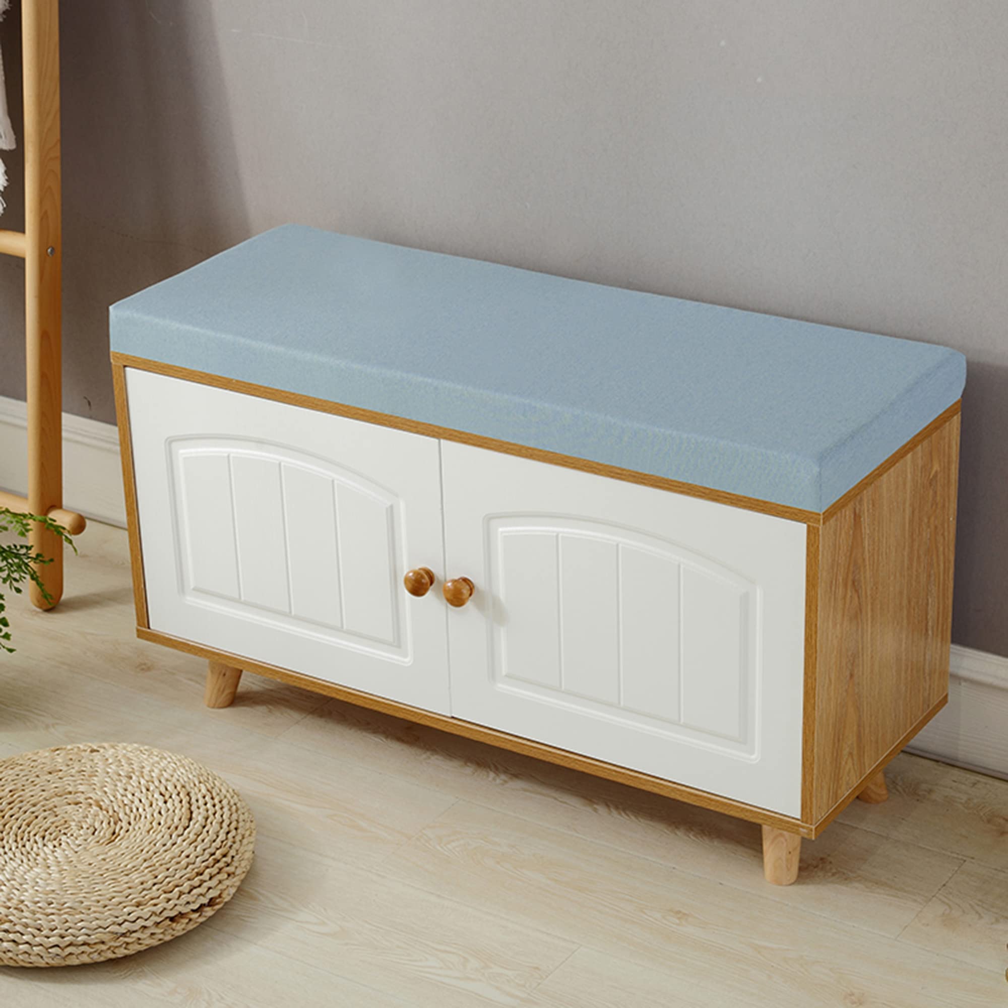 Banco sólido de 5 cm de grosor, sofá suave y almohadilla para sofá de 2/3 plazas, ideal para interiores y exteriores, patio, columpio, accesorio de asiento