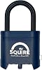 Squire Mystic Combi BF60/1.5 Long Shackle Heavy Duty Combination Padlock – 4 Wheel Code Lock for Shed, Gate, Toolbox, Garden & More – Keyless Security