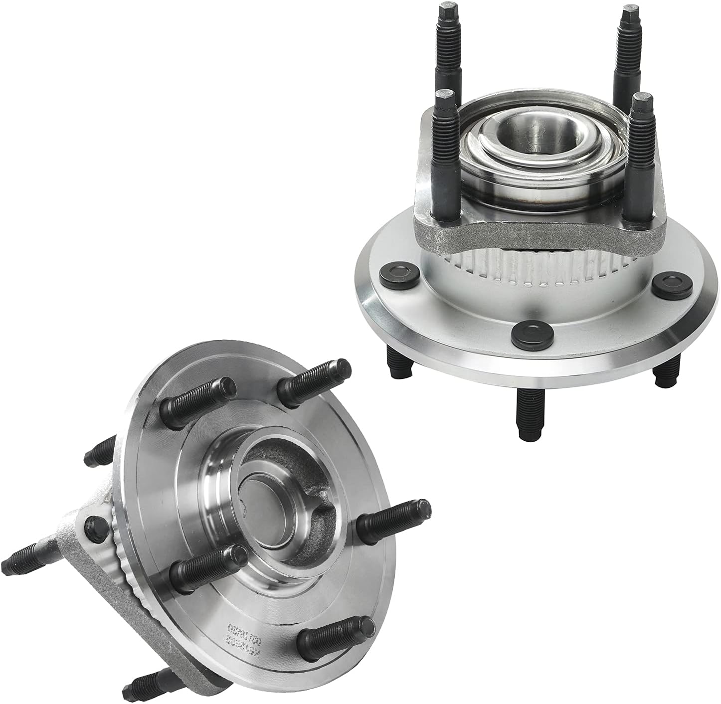 Detroit Axle - 512302 Rear Wheel Hub and Bearings for 2005-2010 Jeep Grand Cherokee Commander w/ABS, 2 Wheel Bearing and Hubs Assembly 2007 2008 2009 Replacement