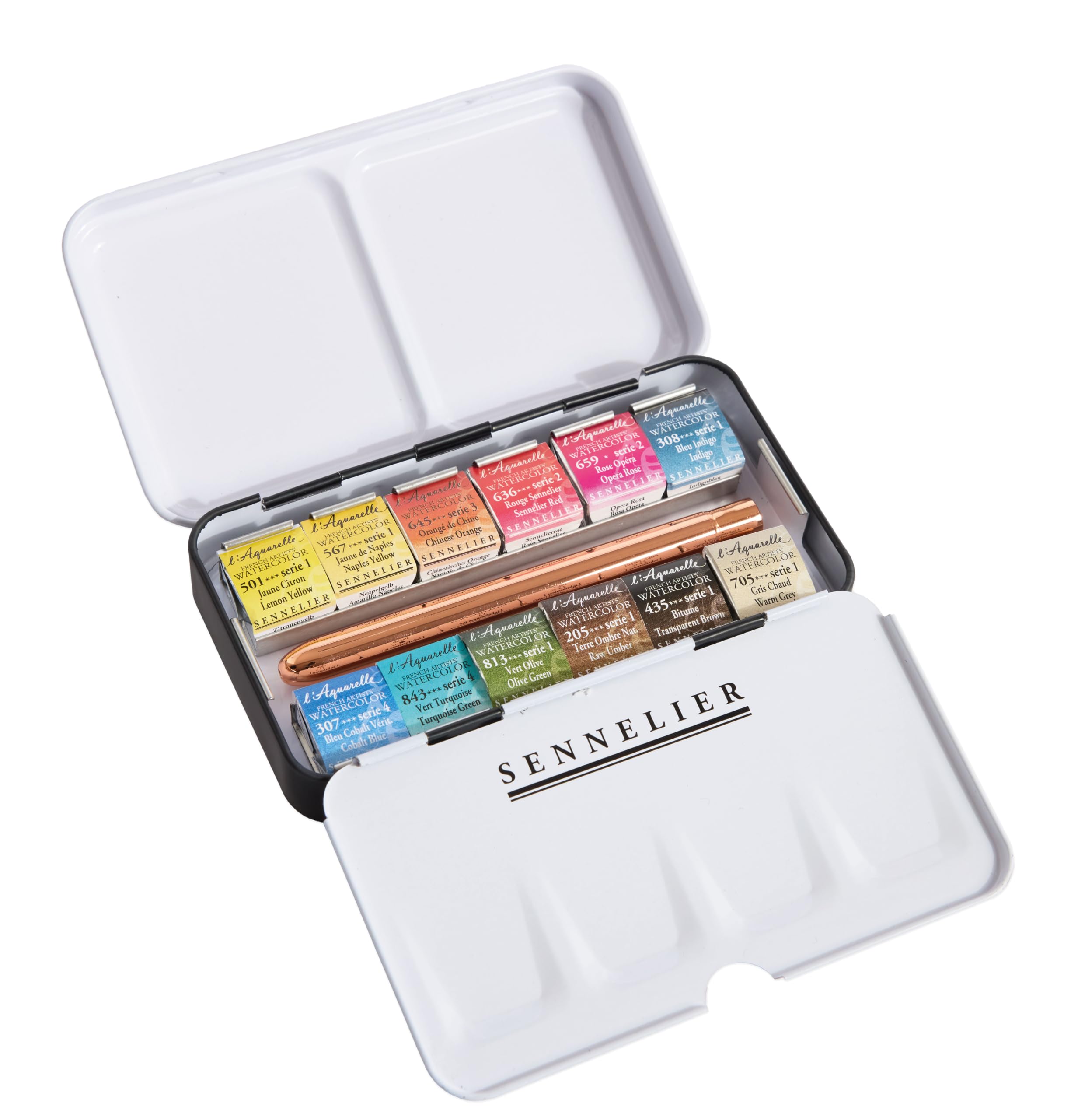 Amazon.co.jp: Sennelier セヌリエ 透明水彩絵具 HP12色ポケットセット