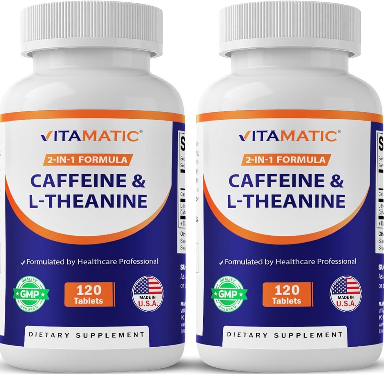 Vitamatic Caffeine Pills with L-Theanine