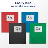 Avery Two Pocket Folders with 3 Prong Fasteners, Holds 70 Sheets, 25 Black Folders (47978) – view 2