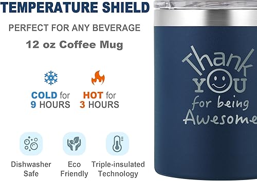 Miniatura 26 de DLOCCOLD Thank You Gifts for Women, Thank You for Being Awesome Coffee Mug, Coworkers Employee Appreciation, Valentines Day Gifts for Her Him