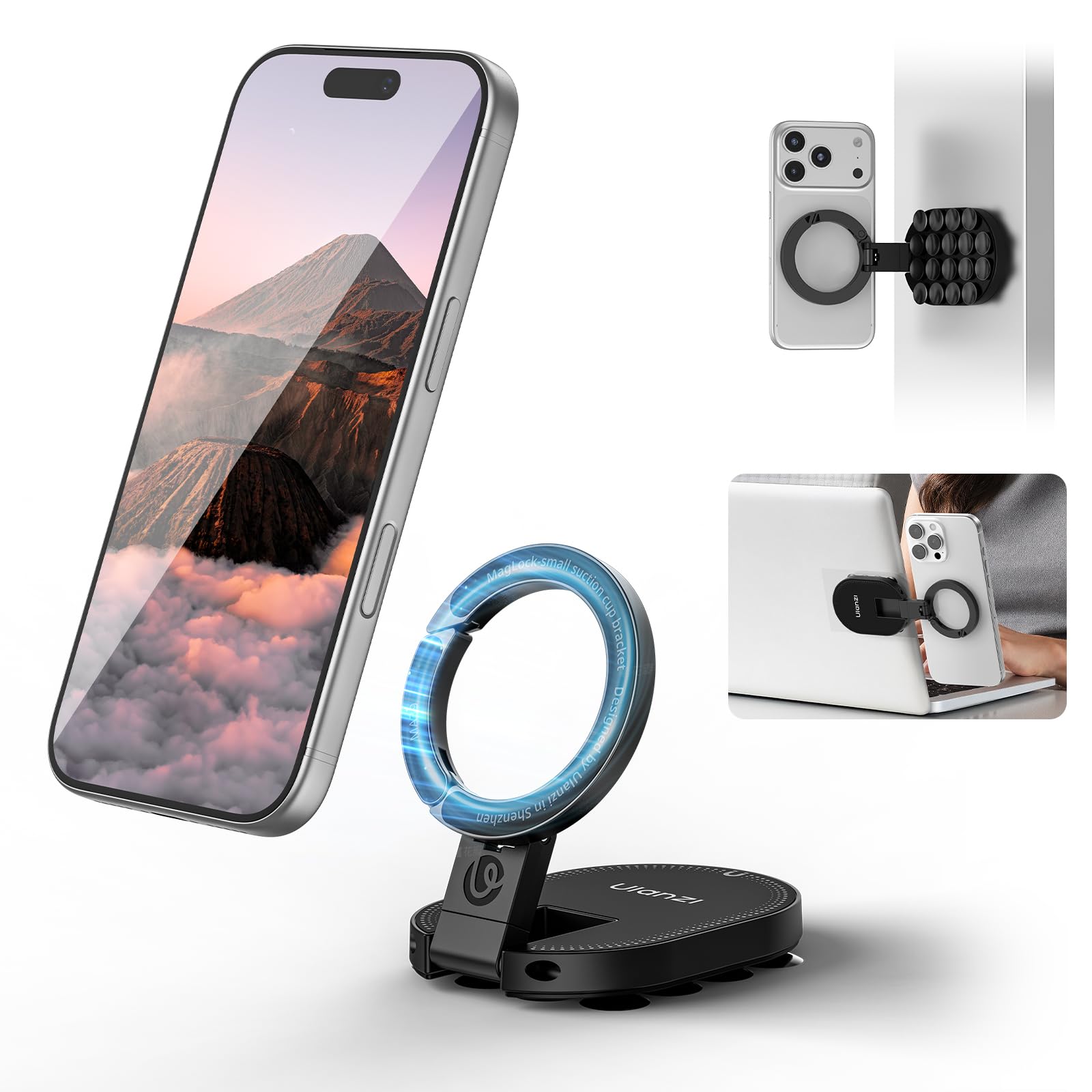 iPhoneアクセサリー mana Amazon.com: ULANZI MA39 MagLock 3-in-1 Suction Magnetic Phone