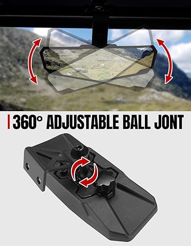 Miniatura 6 de A & UTV PRO Espejo retrovisor para Can Am Commander 2021-2026, espejos retrovisores centrales convexos para 2018-2026 Can Am Maverick Trail/Sport