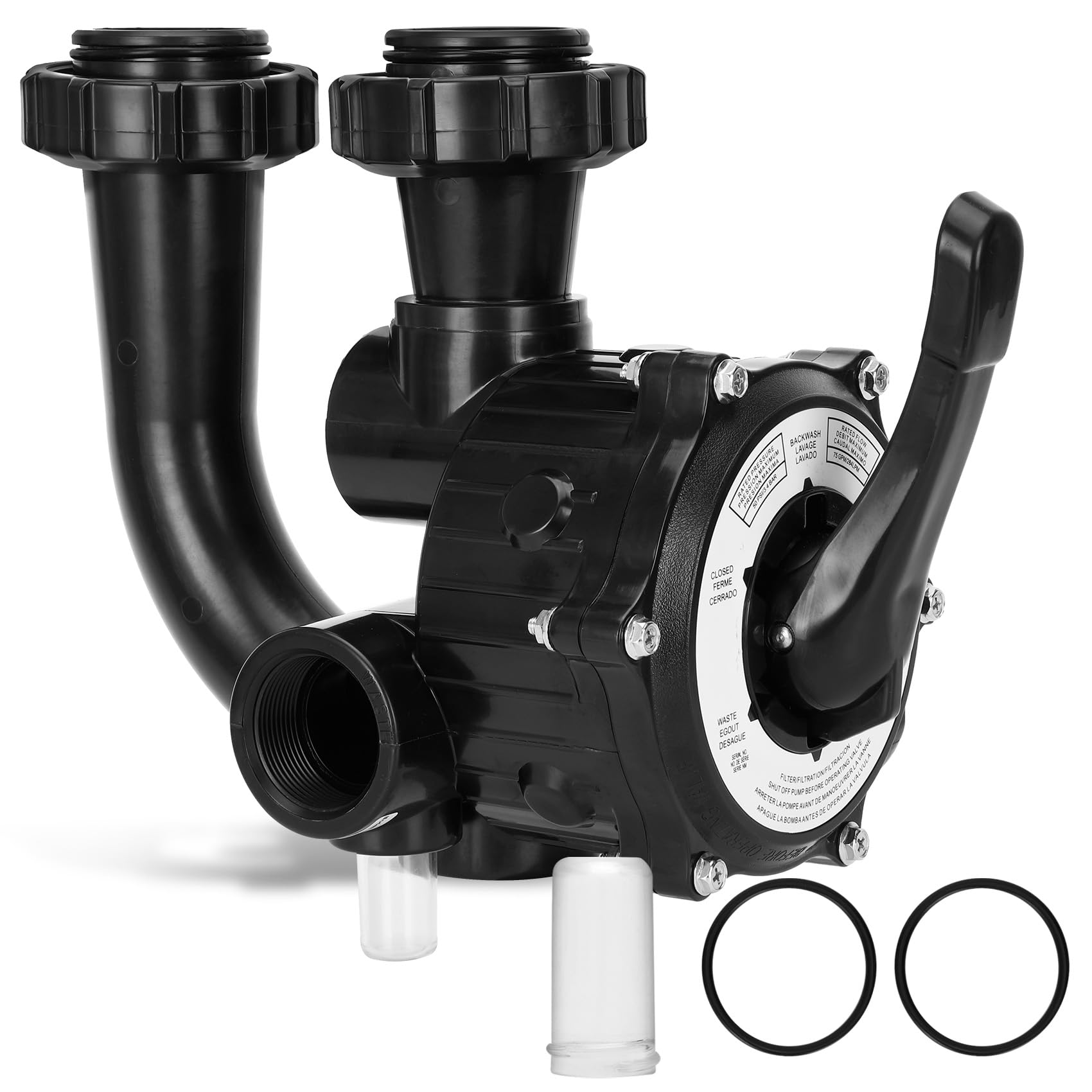 SP0710XR50 Backwash Valve Compatible with Hayward SP0710XR50 Pro-Series Vari-Flo Backwash Valve Coupling with 1-1/2-inch NPT and 6-Positions for Hayward Multiport Valve sp710xr50