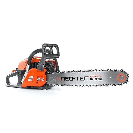 NEO-TEC 20 Inch 62CC Gas Powered Chainsaw 2-Cycle Petrol 3.5HP Handheld Reliable Motosierra De Gasolina for Tree Pruning Wood Cutting Firewood Preparation & Yard Maintenance