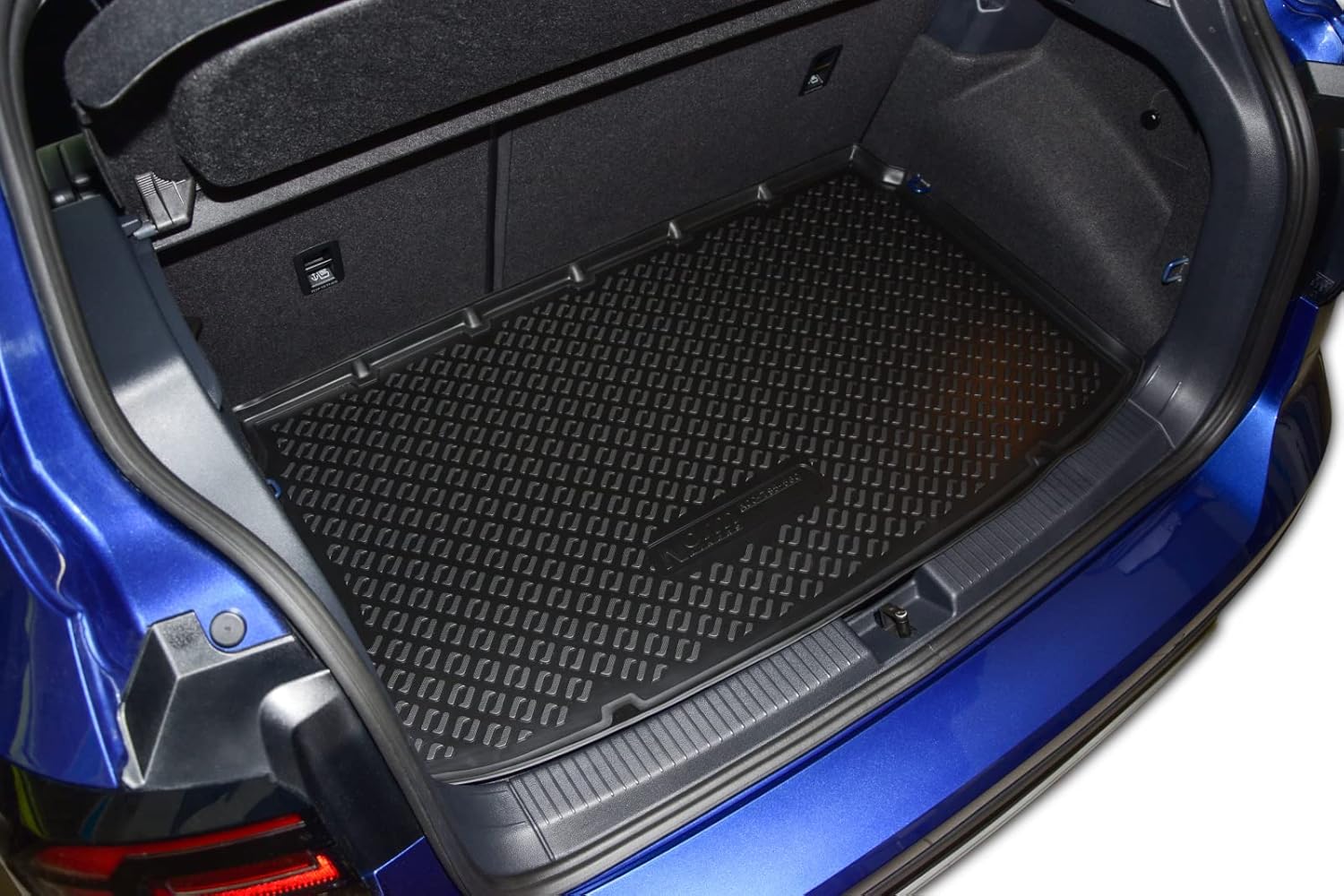 J&J AUTOMOTIVE Rubber Boot Liner Vehicle Specific for 2018 Onwards (Upper Floor), Non-Slip, Perfect Fit, Rollable, Black