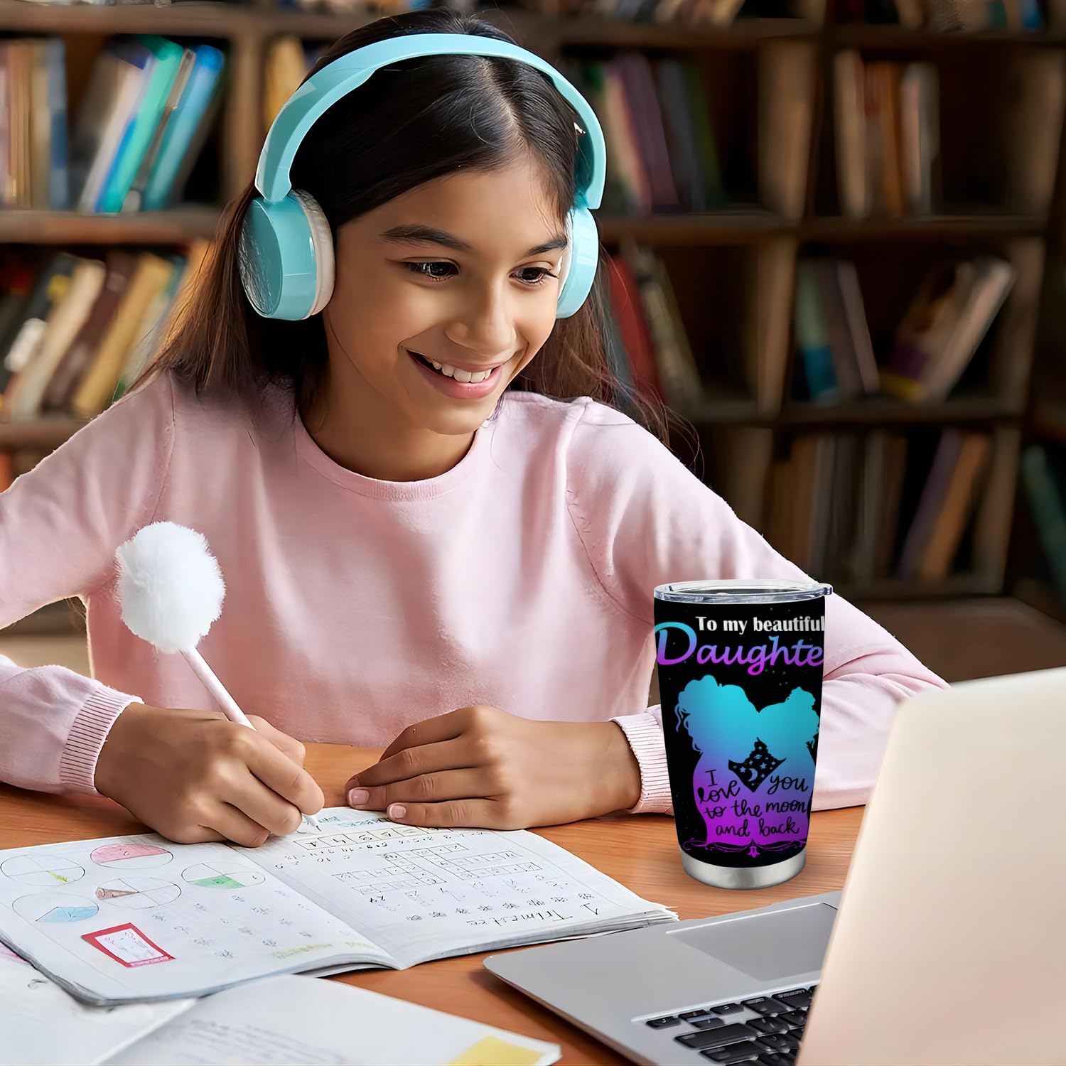 Daughter Birthday Gift, Gifts for Daughter, 20OZ Tumbler Cups, Daughter Gifts from Mom - Image 8