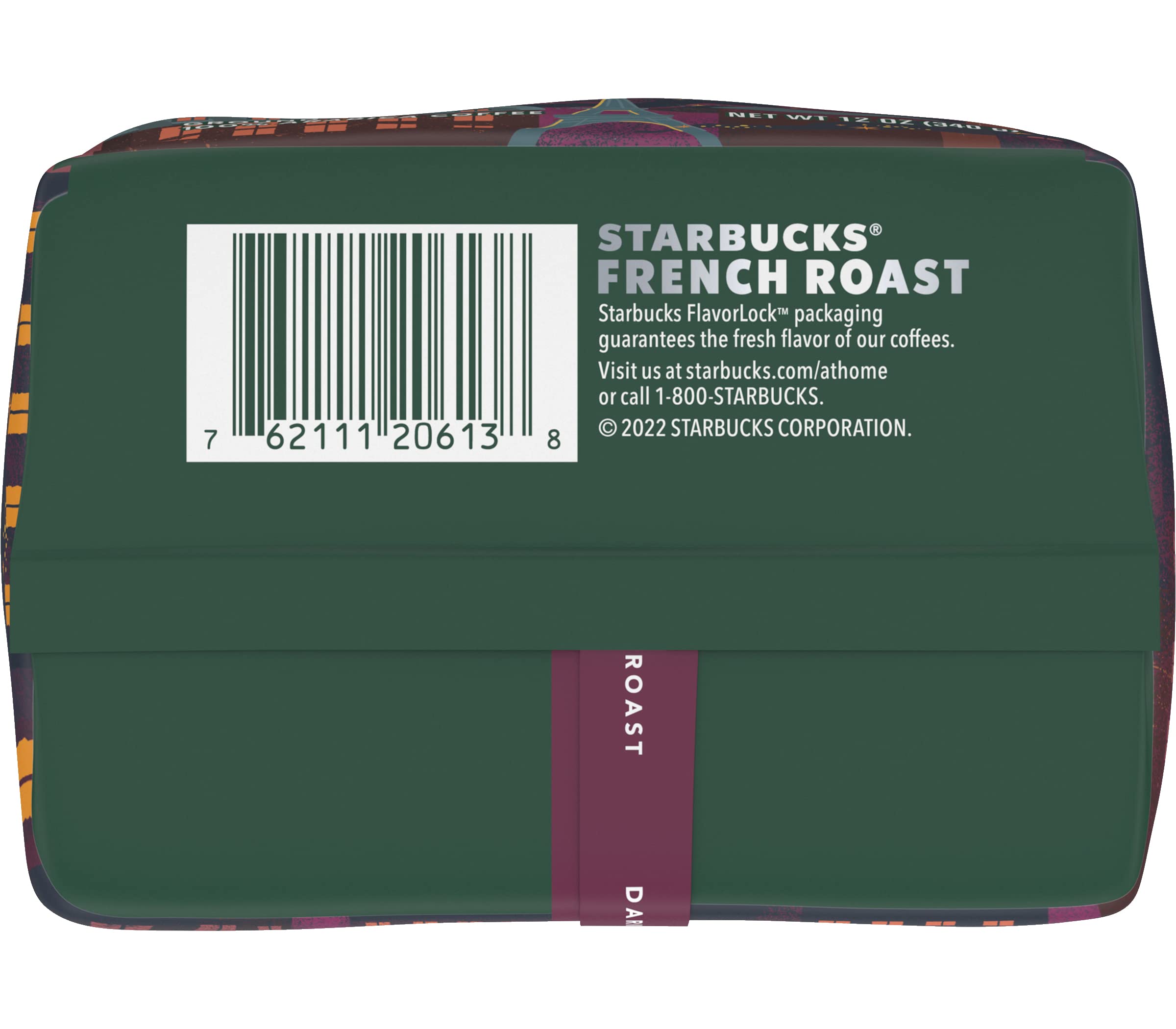 Starbucks Dark French Roast Ground Coffee, 12 Ounce (Pack of 3)