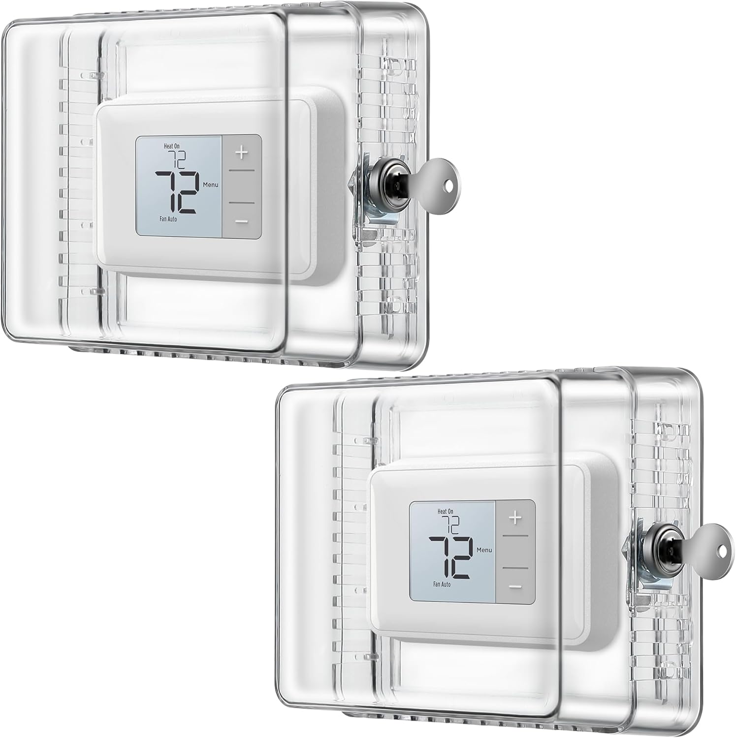 Dreyoo Thermostat Cover Box with Lock and Key Compatible