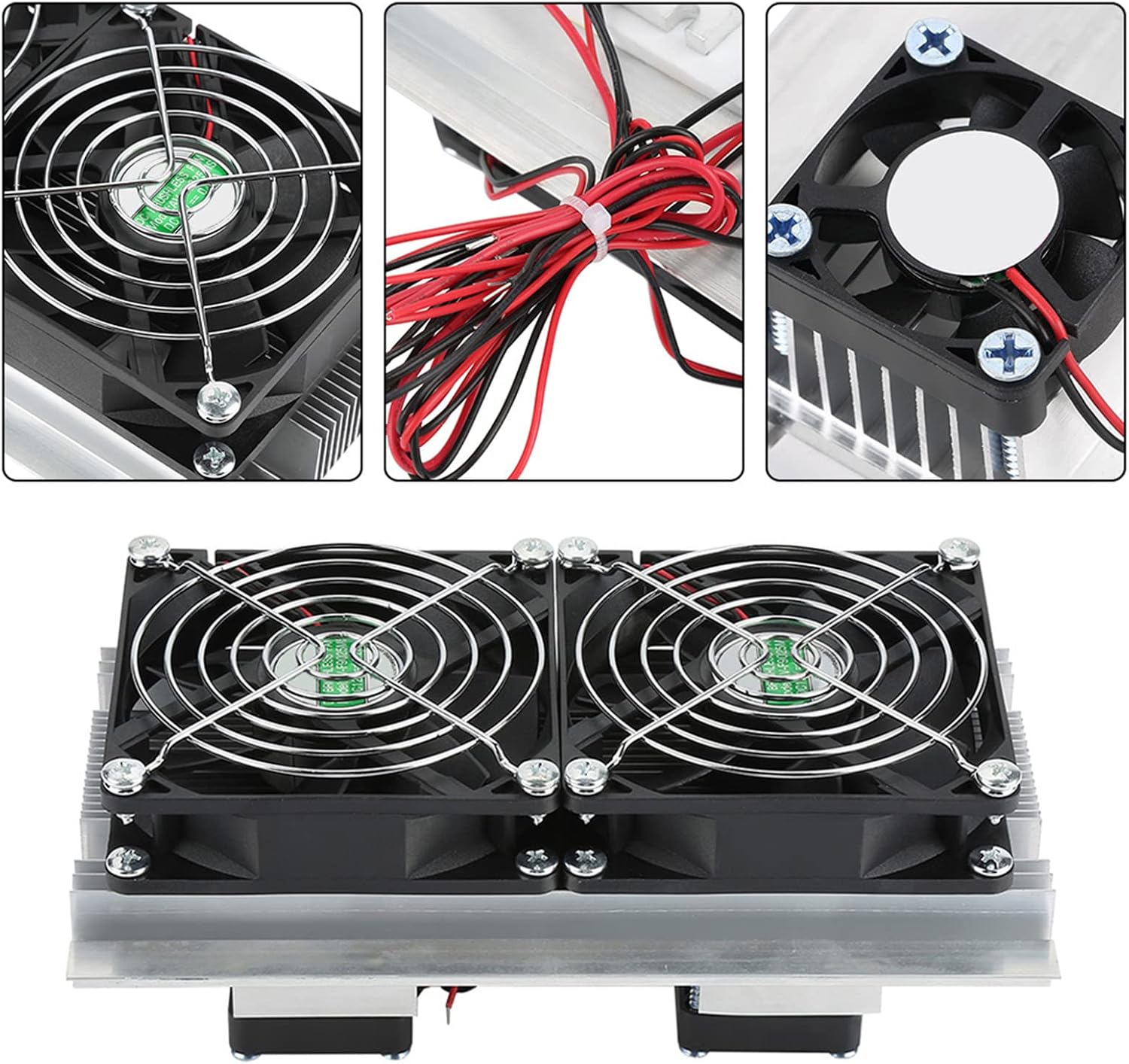 Pilipane Thermoelectric Cooler, Semiconductor Refrigeration Cooling Device, Refrigeration Cooling System, 12A 12V Personally Constructed Mini Fridge, for Quick and Convenient Cooling