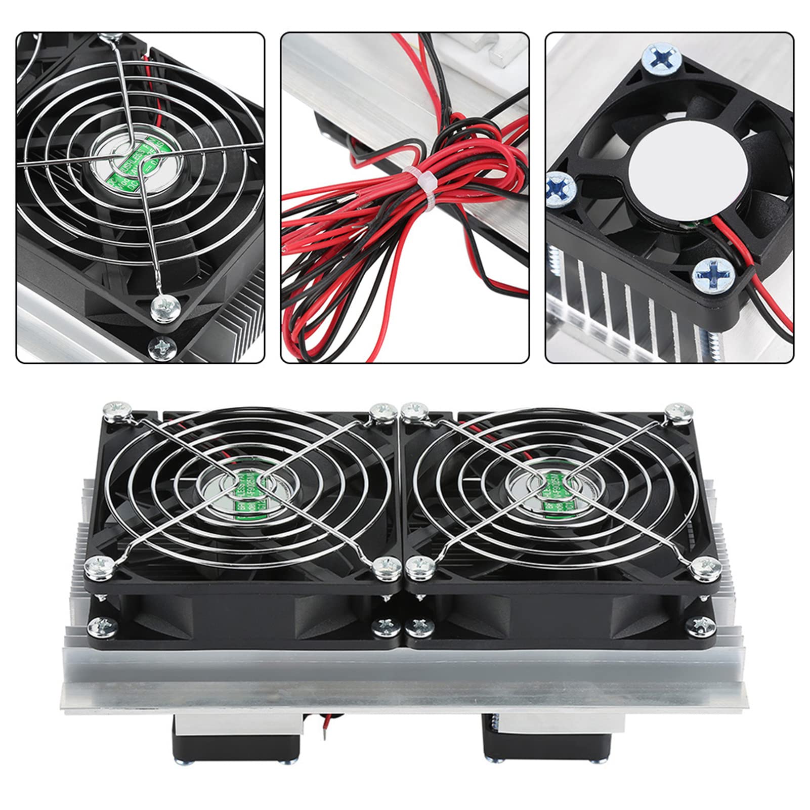 Dispositivo di Raffreddamento Termoelettrico 12A 12V, Refrigerazione a Semiconduttore, Facile Cablare, Veloce, Pratico per Mini Frigorifero, Mini Condizionatore D'aria