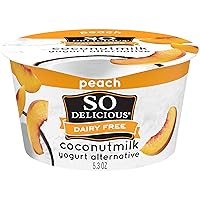 Vista 1 de So Delicious, yogur de leche de coco y melocotón, 5.3 onzas