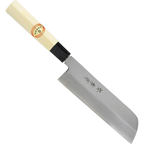 Sakai Takayuki/Yasuki Shirogami Steel, Kasumitogi,Kamagata Usuba(Kansai Style),Made in Japan (180mm/7.1")